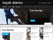 Tablet Screenshot of kayakdiaries.com
